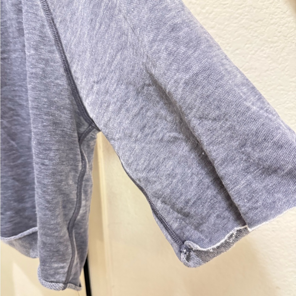 Uniquely Lorna Jane blue 3/4 sleeve crop top medium - Picture 3 of 9